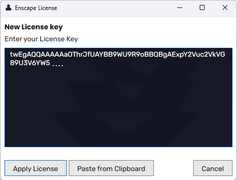 01 enscape license key enter