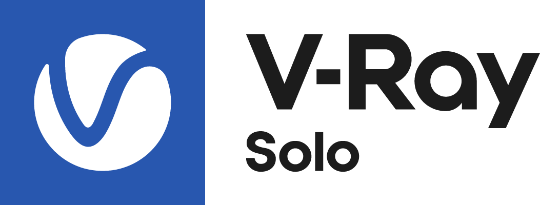 v ray solo logo color black